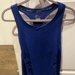 Nike Women's Royal Blue Dri-FIT Tank Top
